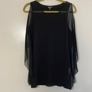 DKNY black flowy top